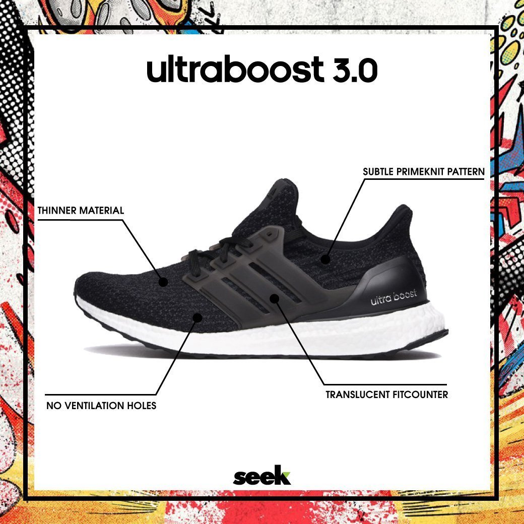 Ultra boost 3.0 กับ hotsell 4.0 ต่างกันยังไง